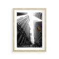 Plakat w ramie 30x40 - Miejskie Wieże - miasto, wieżowce - rama drewno