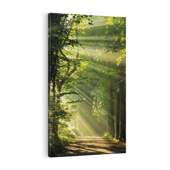 Obraz na płótnie 80x120 - harmonia natury - las, drzewa