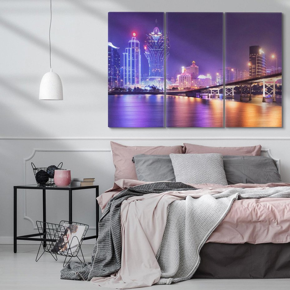 Obraz na płótnie 120x80 - Macau: Spotkanie dwóch światów - Macau, Hong