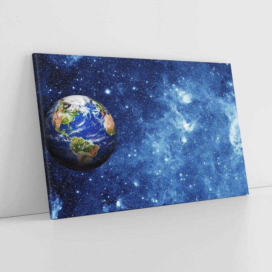 Obraz na płótnie 100x70 - Kosmiczne podróże na Ziemię - kosmos, ziemia