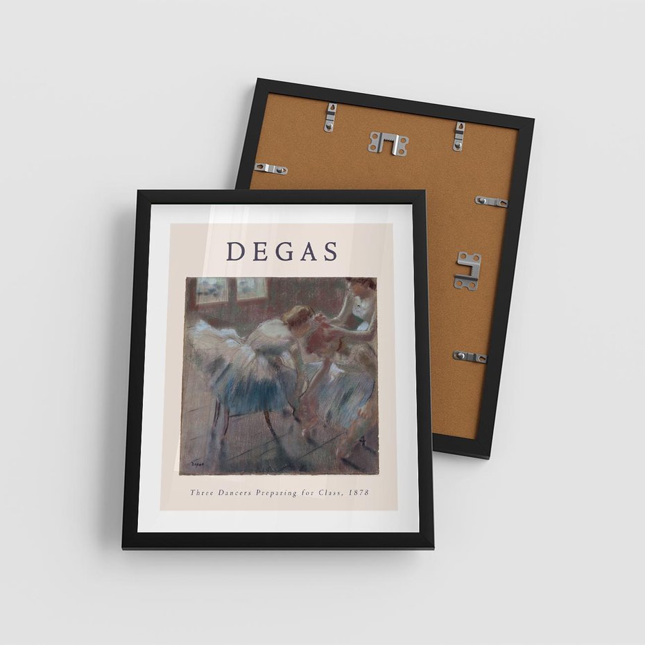 Plakat w ramie 40x50 - Elegancja Baletu na Plakacie - reprodukcja, degas - rama czarna