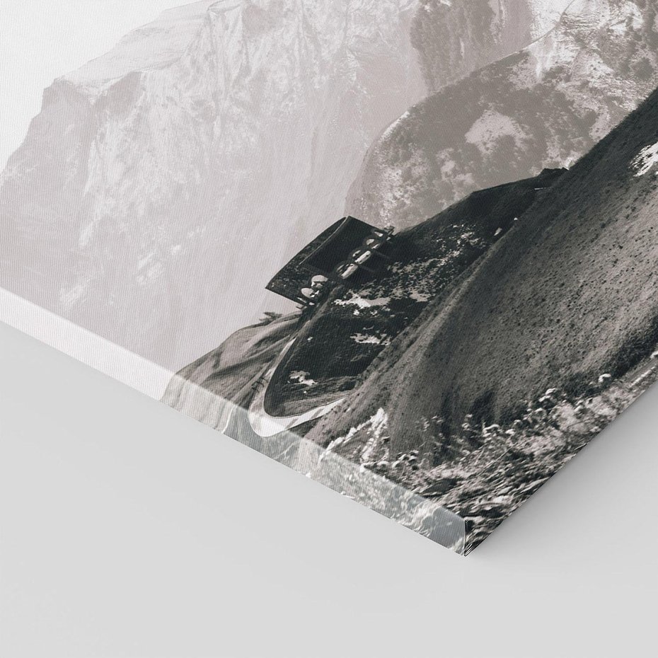 Obraz na płótnie 70x70 - Wzgórza w Bieli - górski krajobraz, punkt widokowy