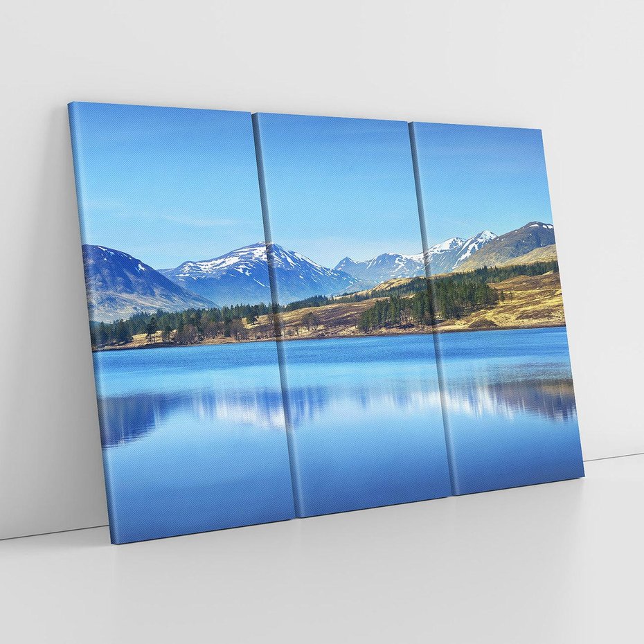 Obraz na płótnie 120x80 - Siła i Spokój Przyrody - góry, jezioro