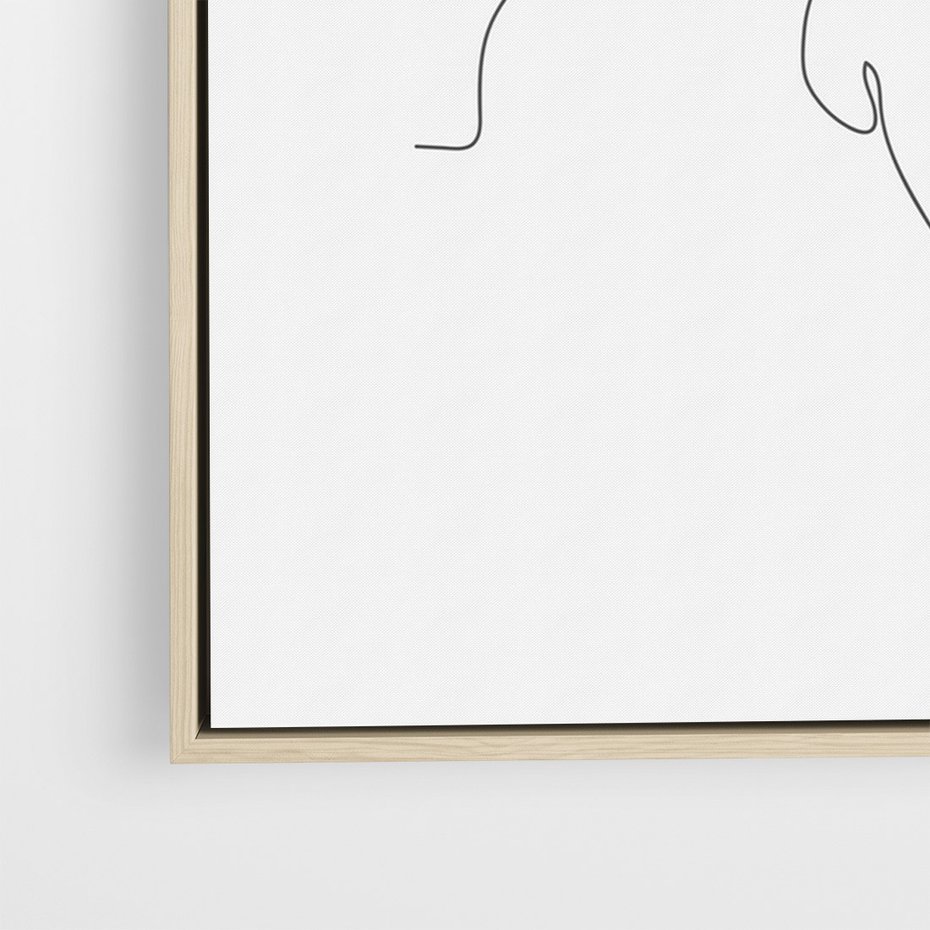 Obraz w ramie 80x120 - Bezgraniczne Tańce - para zakochanych, kobieta i mężczyzna - rama drewno