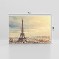 Obraz na płótnie 70x50 - Paryż: Wieża Eiffla w blasku - Wieża, Eiffla