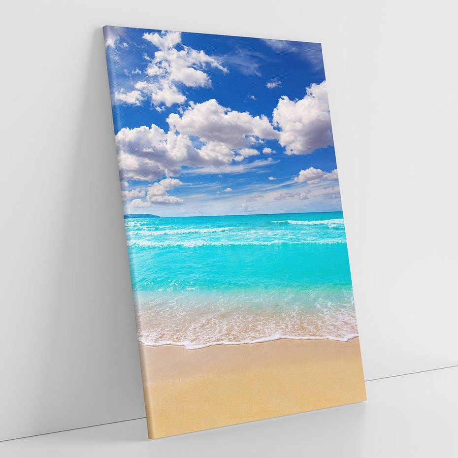 Obraz na płótnie 80x120 - Idylliczna plaża nad morzem - plaża, morze