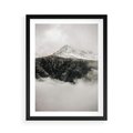 Plakat w ramie 50x70 - Zimowa Wielkość - górski krajobraz, zima w górach - rama czarna