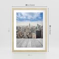 Plakat w ramie 40x50 - Nowojorska energia miejsca - Nowy Jork, miasto - rama drewno