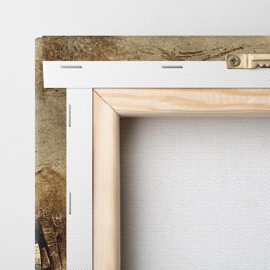 Obraz na płótnie 140x70 - Sztuka abstrakcyjna: Słonie - słonie, sztuka