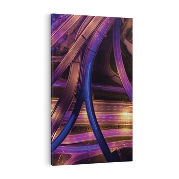 Obraz na płótnie 70x100 - Wiadukty i autostrada - Węzeł drogowy w USA - wiadukty, autostrada