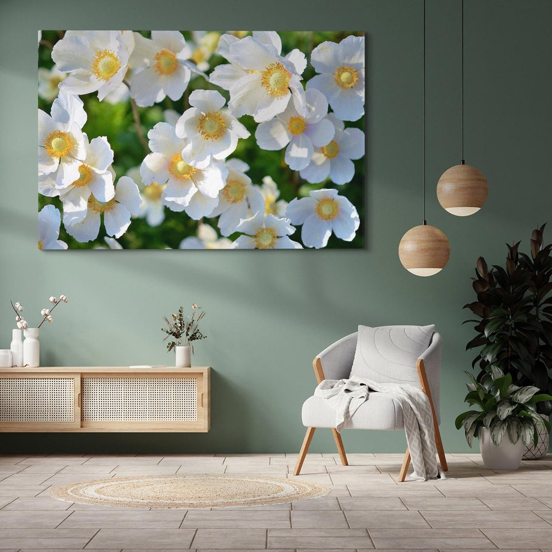 Obraz na płótnie 120x80 - Kwiatowy Raj - kwiat, kwiaty