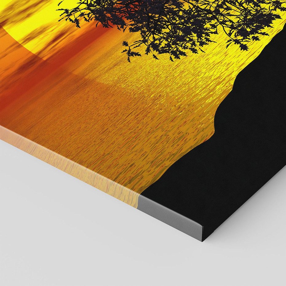 Obraz na płótnie 120x80 - Drzewo - Zachód słońca - drzewo, zachód słońca