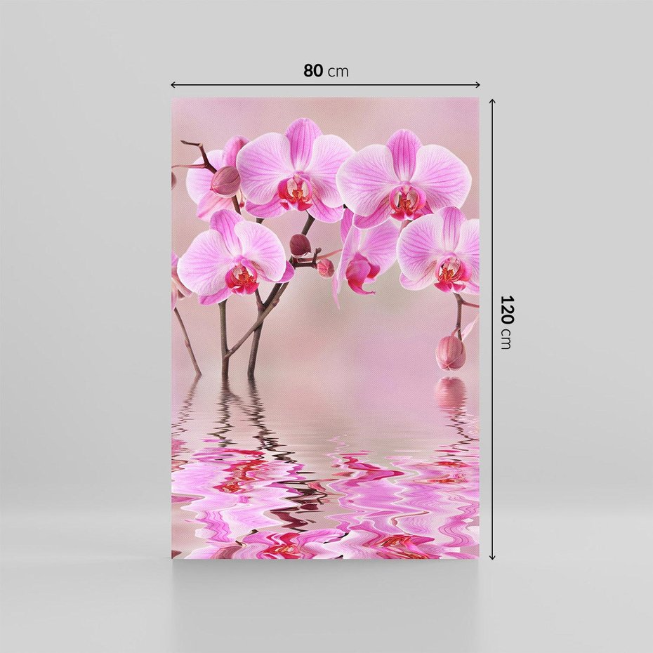 Obraz na płótnie 80x120 - Relaksacyjne spa w otoczeniu storczyka - spa, storczyk