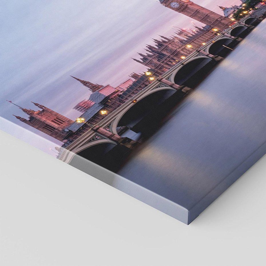 Obraz na płótnie 50x50 - Londyn - Big Ben nad rzeką, UK - Londyn, Big Ben