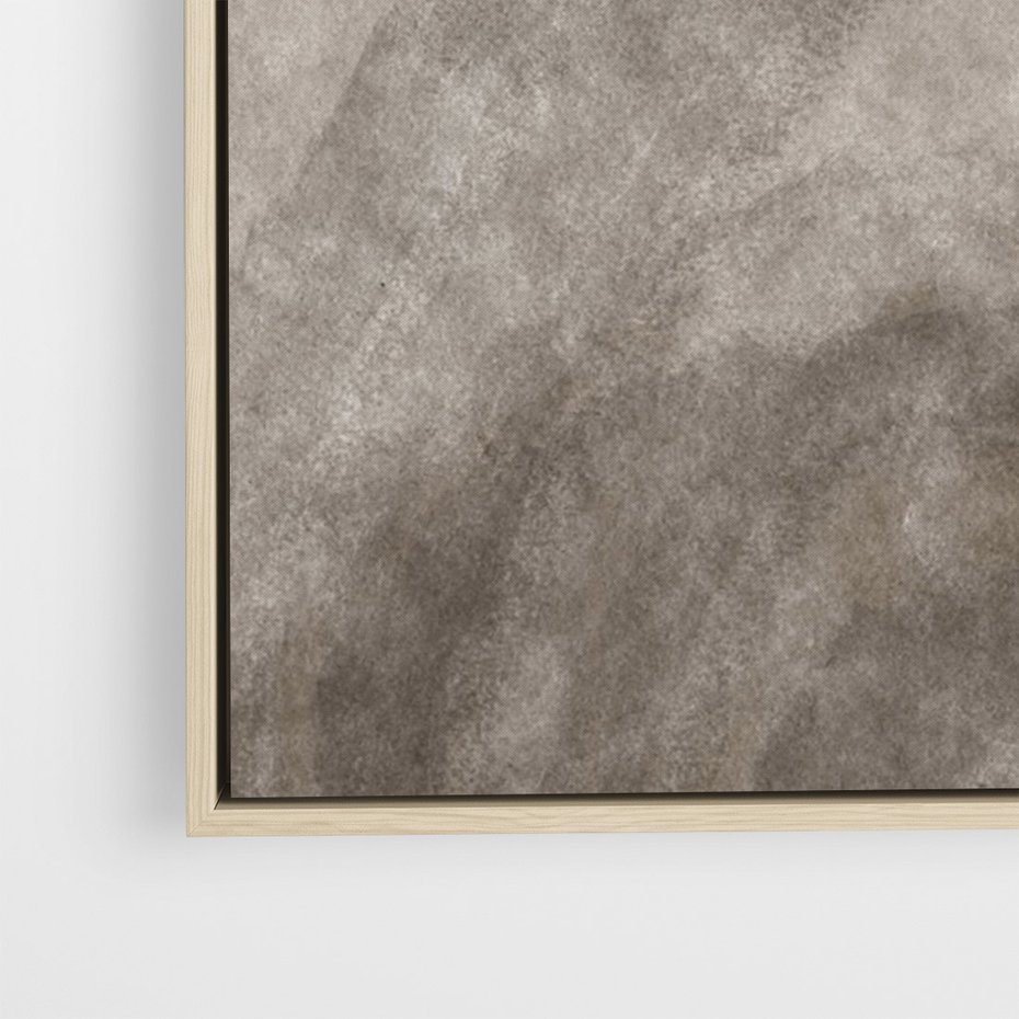 Obraz w ramie 70x100 - Przenikające Kształty - rozmyte cienie, abstrakcja - rama drewno