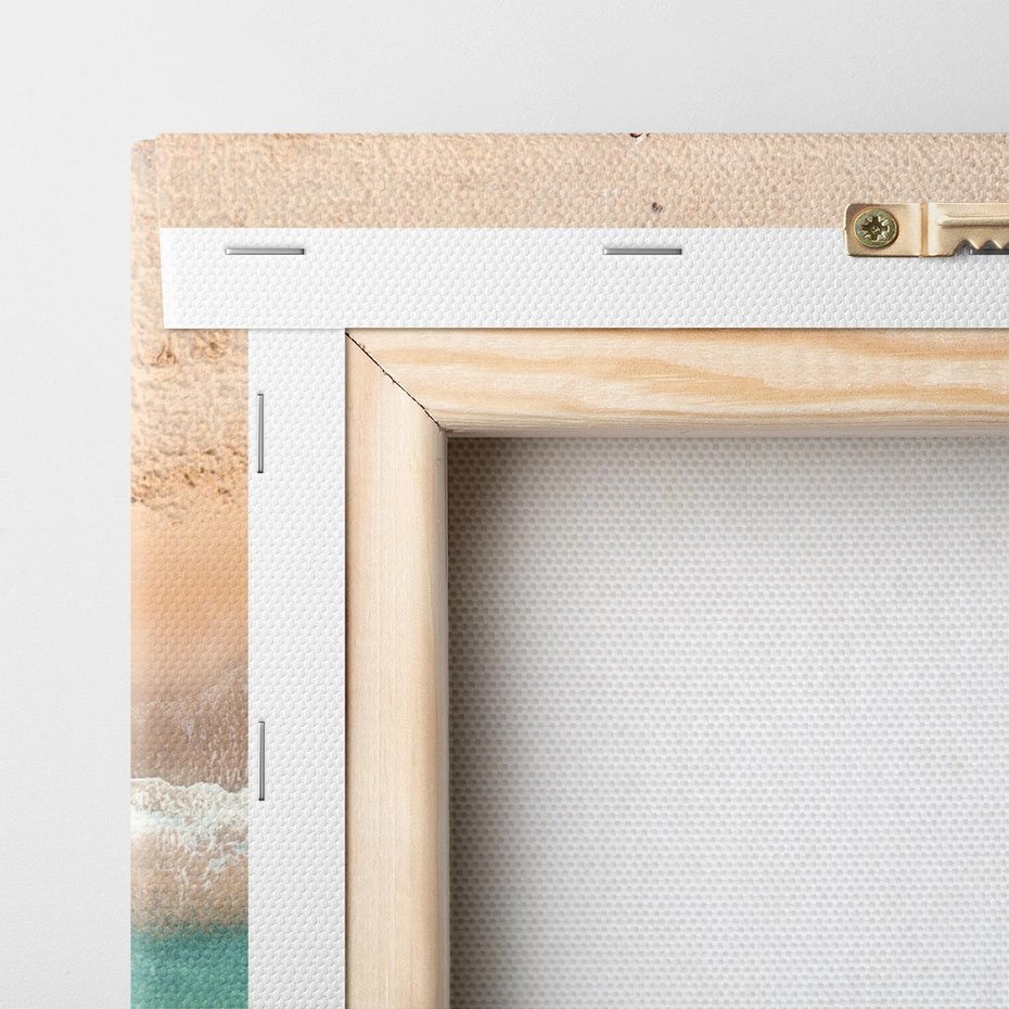 Obraz na płótnie 100x70 - Oczy turkusu - fotografia, plaża