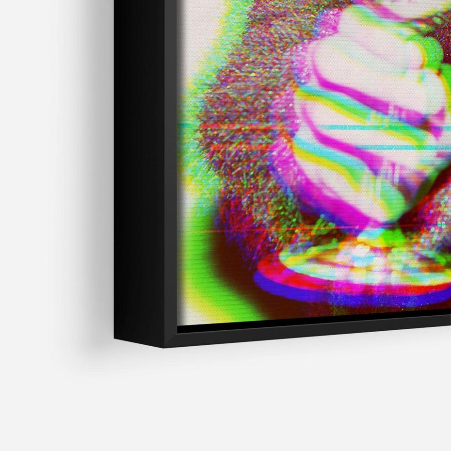 Obraz w ramie 70x50 - Zakochani na Kliszy - zdjecie, stara prześwietlona klisza - rama czarna