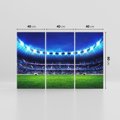 Obraz na płótnie 120x80 - Energia na stadionie - piłka, nożna