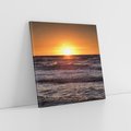Obraz na płótnie 60x60 - Zachód Słońca Nad Morzem - zachód słońca,
