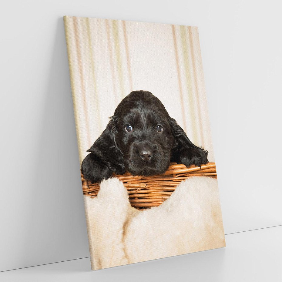 Obraz na płótnie 70x100 - Uroczy szczeniak w akcji - piesek, szczeniak