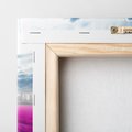 Obraz na płótnie 80x80 - Fioletowa abstrakcja w ruchu - abstrakcja, fiolet