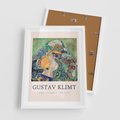 Plakat w ramie 50x70 - Sztuka z Reprodukcją G. Klimta - Gustav Klimt, reprodukcja - rama biała