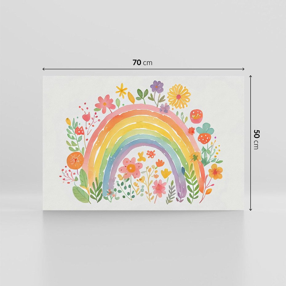 Obraz na płótnie 70x50 - Kwiatowe Marzenia - obraz do pokoju dziecka, dziewczynki