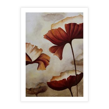 Plakat bez ramy 50x70 - Sztuka Kwiatów - kwiaty, sztuka