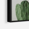 Obraz w ramie 50x70 - Majestatyczne Wysokości - kaktusy, liście - rama czarna
