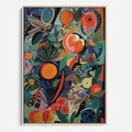 Obraz w ramie 50x70 - Echa Nietuzinkowych Wzorców - abstrakcyjny obraz olejny, jak picasso - rama drewno
