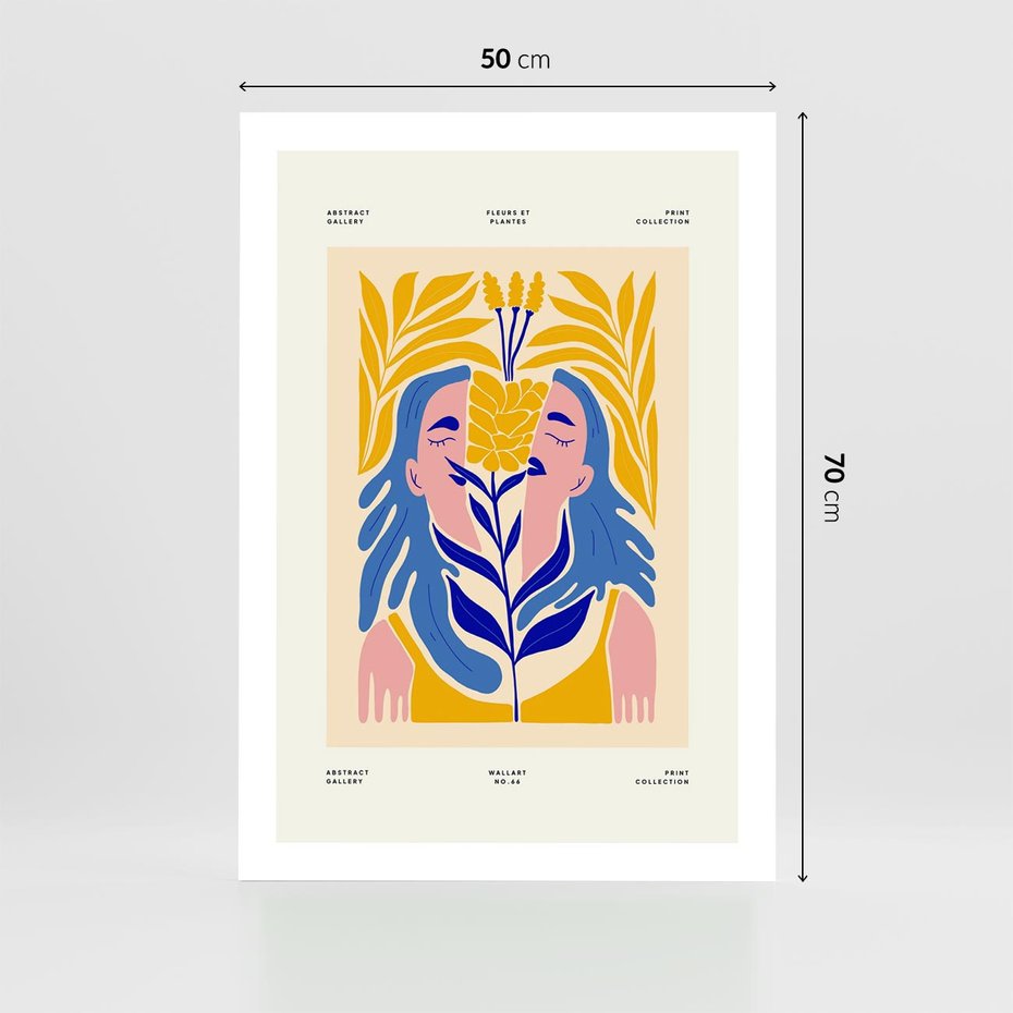 Plakat bez ramy 50x70 - Roztopione Granice - nowoczesna sztuka, abstrakcja