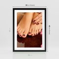Plakat w ramie 30x40 - Manicure i Pedicure - manicure, pedicure - rama czarna