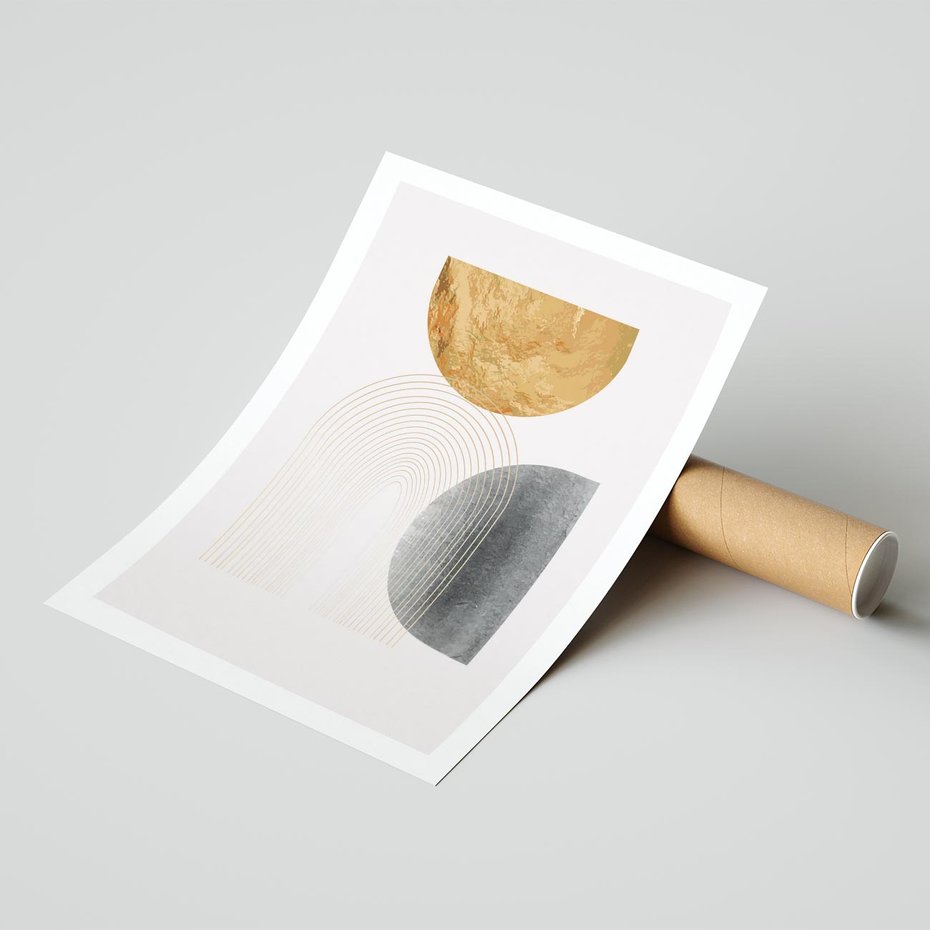 Plakat bez ramy 30x40 - Nowoczesna Sztuka Geometrii - nowoczesna sztuka, modern