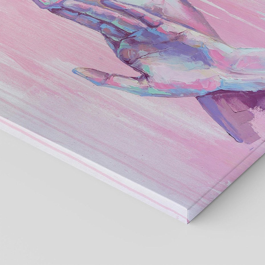 Obraz na płótnie 30x30 - Splecione - obraz olejny, pastelowe kolory