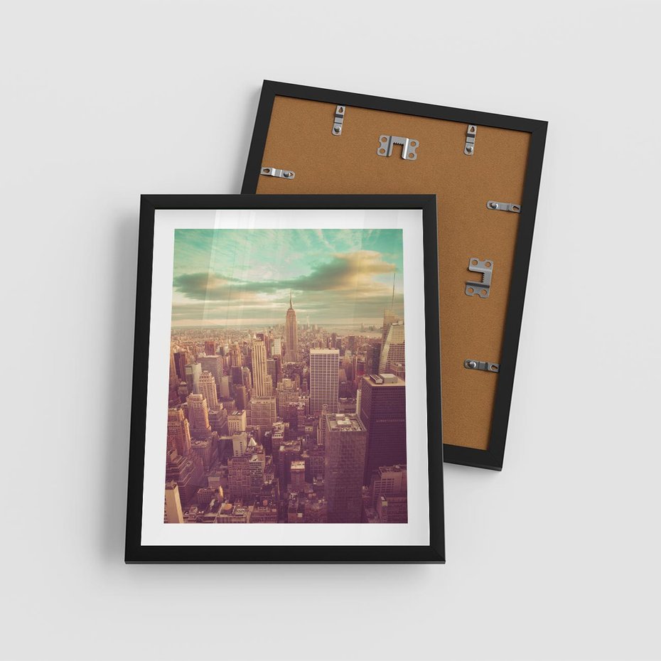 Plakat w ramie 40x50 - Nowy Jork w oczach - Nowy Jork - rama czarna