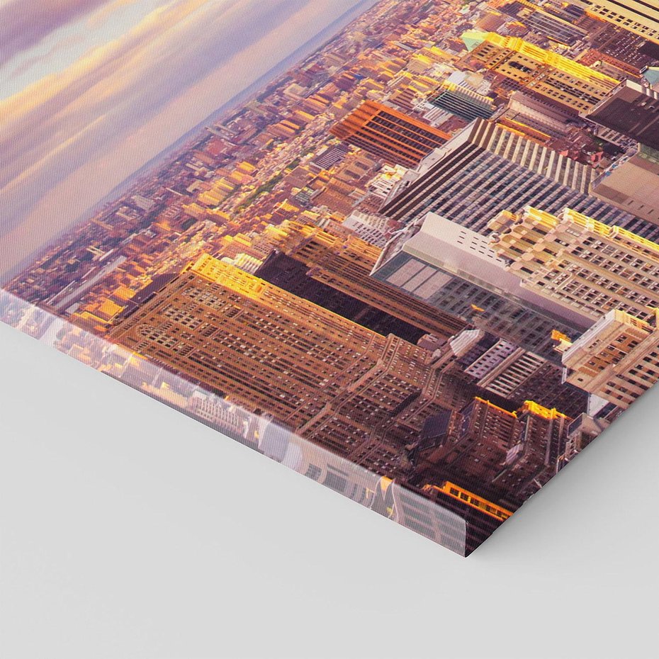 Obraz na płótnie 140x70 - Amerykański duch: Miasto na horyzoncie - USA, Ameryka