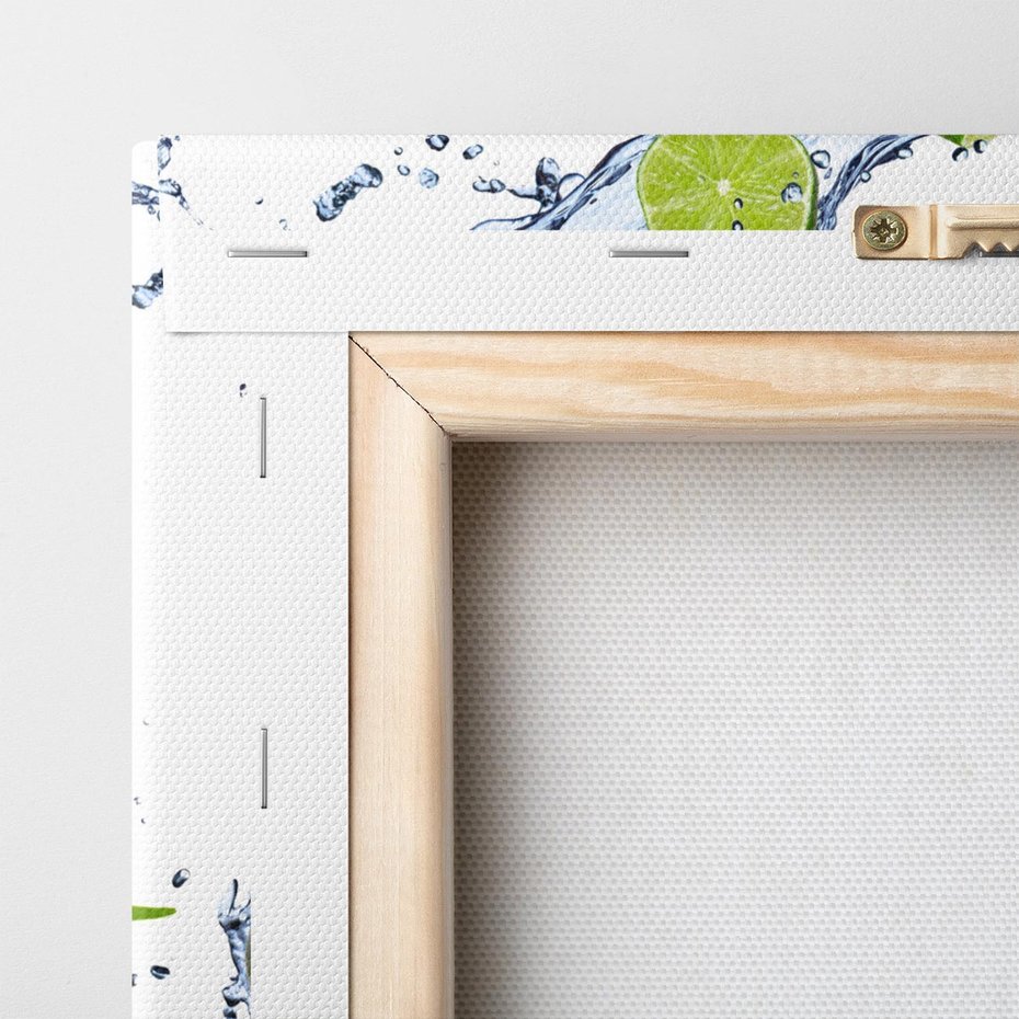 Obraz na płótnie 50x70 - Cytrusowa Świeżość - limonki, cytryny