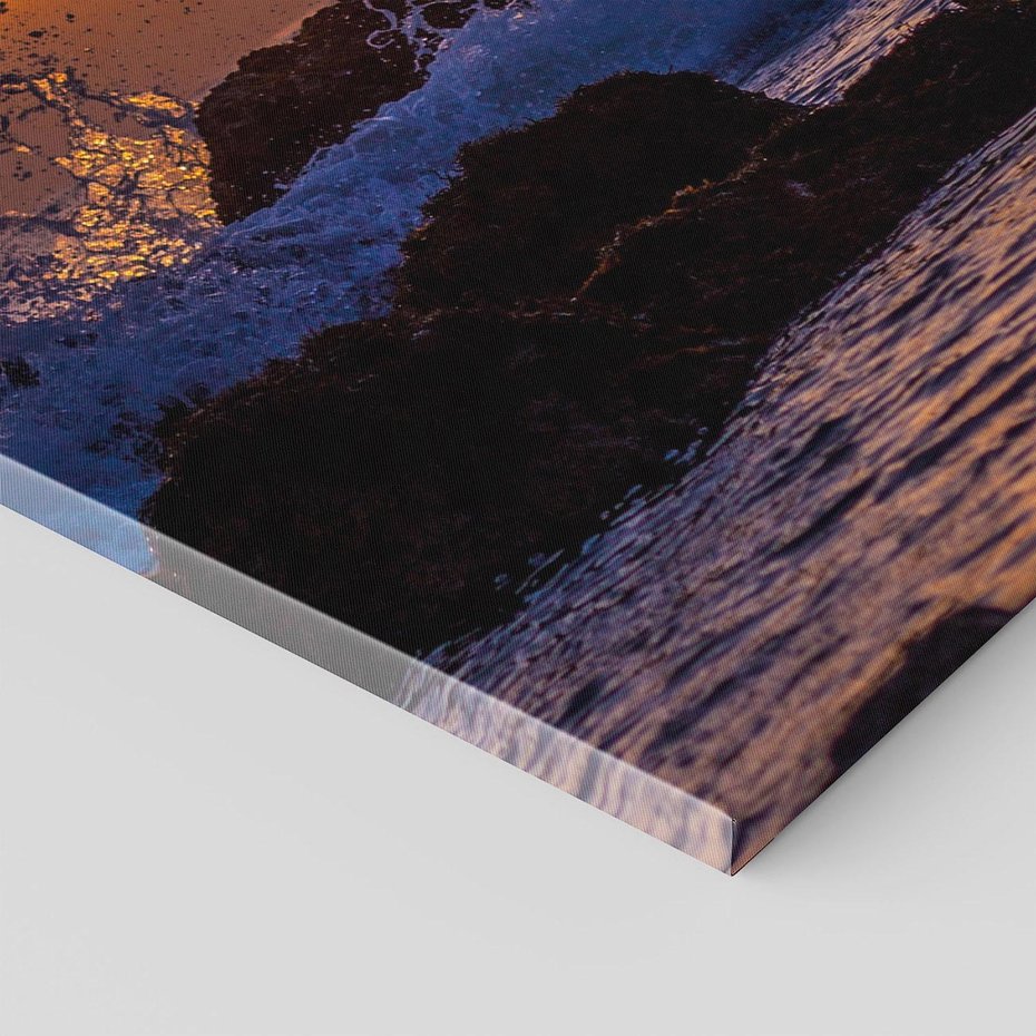 Obraz na płótnie 50x70 - Morze, fale i skały - morze, fale