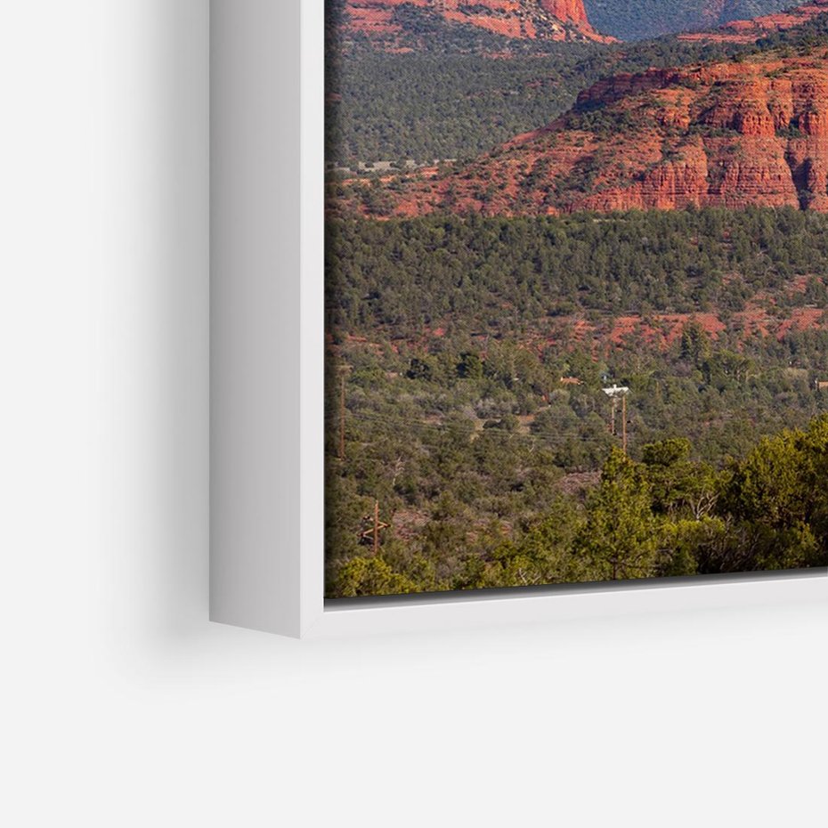 Obraz w ramie 120x80 - Majestatyczny Wielki Kanion - wielki kanion, perspektywa - rama biała