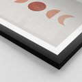 Plakat w ramie 30x40 - Mistyka Boho - boho plakat, beże brązy - rama czarna