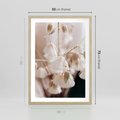 Plakat w ramie 50x70 - Suszona Delikatność - suszone kwiaty, rośliny - rama drewno