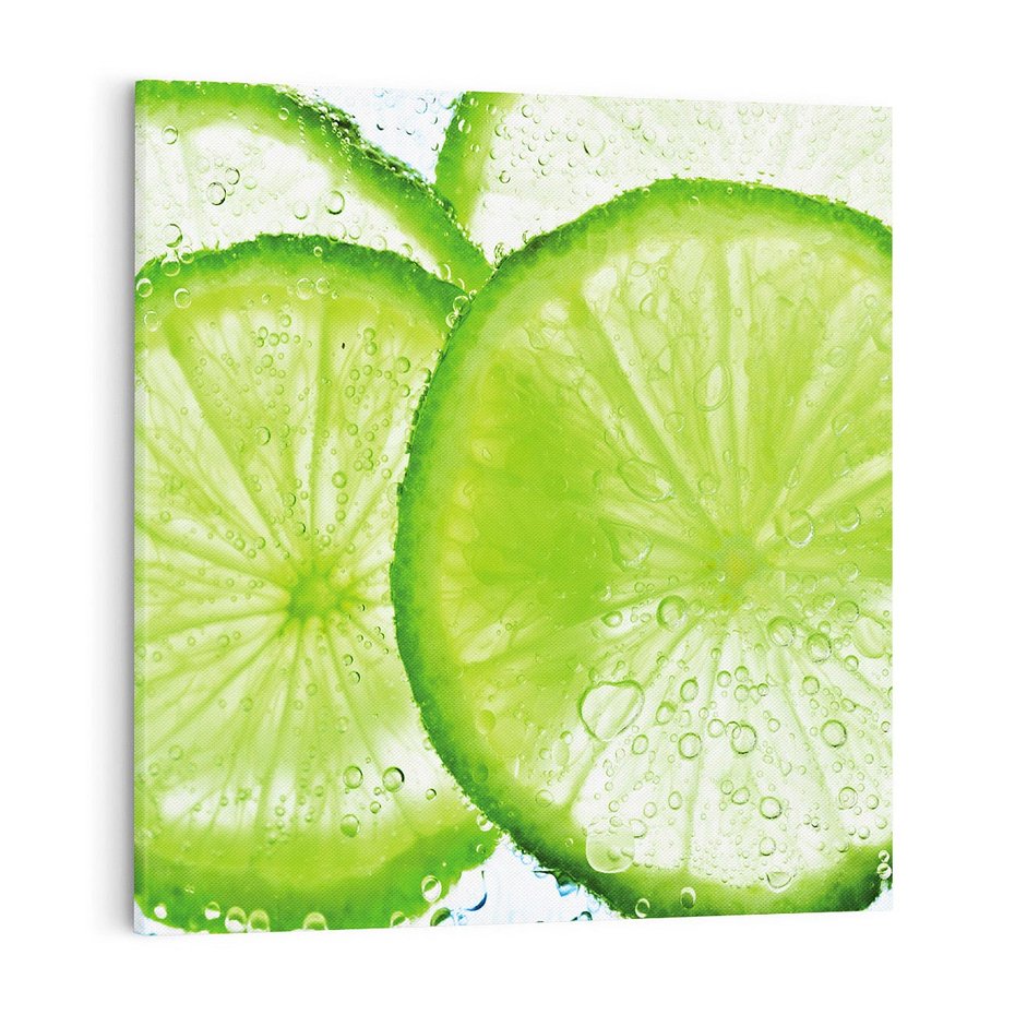 Obraz na płótnie 70x70 - Soczyste limonki - limonki, owoce