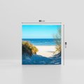 Obraz na płótnie 80x80 - Spokój nad brzegiem morza - plaża, morze