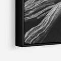 Obraz w ramie 100x70 - Siła Natury - czarno biała fotografia, korzenie wielkiego drzewa - rama czarna
