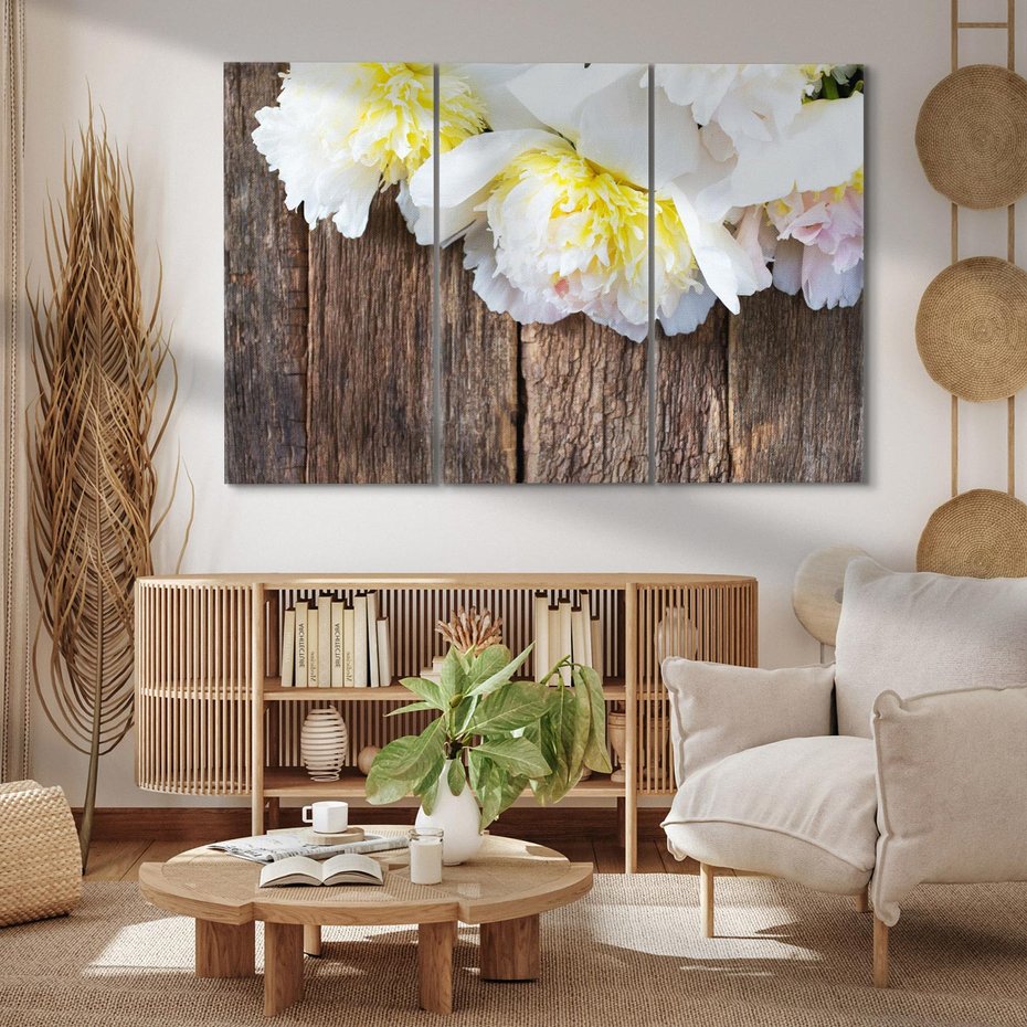 Obraz na płótnie 120x80 - Relaksująca Harmonia - kwiaty, spa