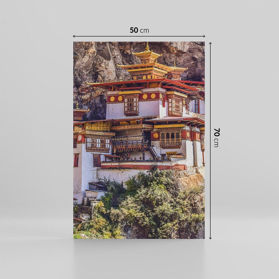 Obraz na płótnie 50x70 - Architektura Azji: Harmonia i Majestat - architektura, Azja