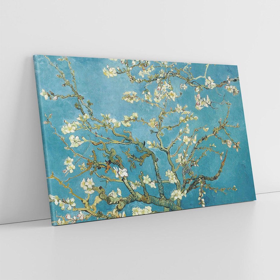 Obraz na płótnie 100x70 - Almond blossom 1890, Vincent van Gogh - Reprodukcja - reprodukcja, obraz na płótnie