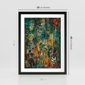 Plakat w ramie 30x40 - Abstrakcyjne Wariacje Form - abstrakcyjny obraz, mnogość kolorów - rama czarna