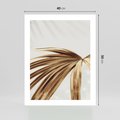 Plakat bez ramy 40x50 - Egzotyczny Blask - złote, liście