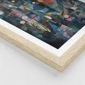 Plakat w ramie 40x50 - Rozbijając Granice Kreatywności - abstrakcyjny obraz, sztuka abstrakcji - rama drewno